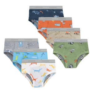 Hanes Toddler Boys' Underwear Brief Potty Trainers, 7-Pack, Light Leaks, Moisture Absorbent, Days of the Week
