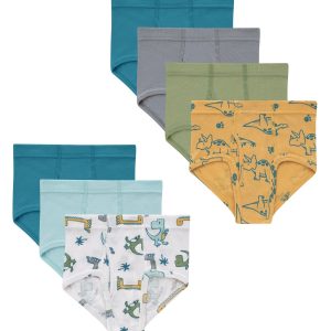Hanes Pure Comfort Toddler Boys' Underwear Brief, 7-Pack, Organic Cotton
