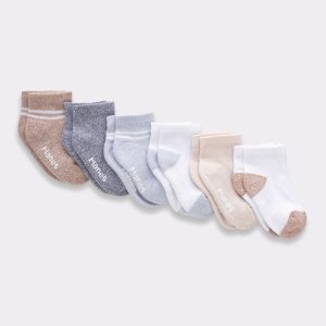 Hanes Pure Comfort Infant/Toddler Boys’ Ankle Socks, Organic Cotton, 6-Pairs