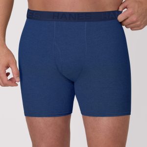 Hanes Ultimate Big Men's ComfortBlend Boxer Brief Underwear, Assorted, 3-Pack (Big & Tall Sizes)