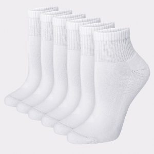 Hanes Ultimate Women's Ankle Socks, Cushioned, 6-Pairs