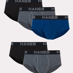 Hanes Ultimate Comfort Flex Fit Total Support Pouch Men's Brief Underwear, 5-Pack