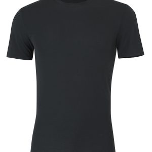 Hanes Perfect Flex Men's Tee, Black Crewneck Undershirt, 1-Pack