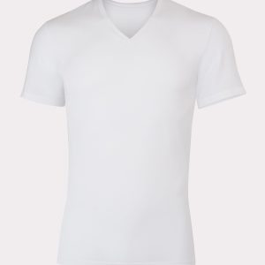 Hanes Perfect Flex Men's Tee, White V-Neck Undershirt, 1-Pack
