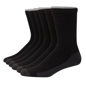 Hanes Ultimate Men's Ultra Cushion Crew Socks, 6-Pairs