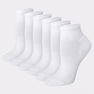 Hanes Women's Performance Ankle Socks, Cushioned, 6-Pairs