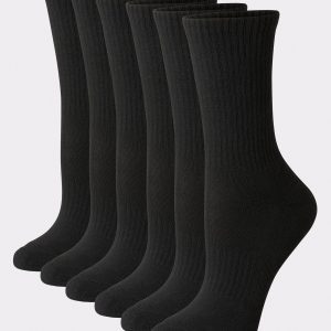 Hanes Women's Performance Crew Socks, Cushioned, 6-Pairs