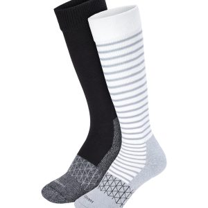 Hanes Absolute Wellness Women's Over-the-Calf Socks, Mild Graduated Compression, 2-Pairs