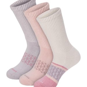 Hanes Absolute Wellness Women's Crew Socks Pack, 3-Pack, Non-Binding
