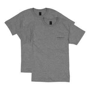Hanes Beefy-T Unisex Pocket T-Shirt, Value 2-Pack